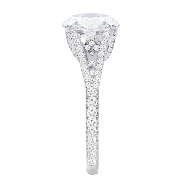 Sameera Diamond Engagement Ring in Platinum with center diamond