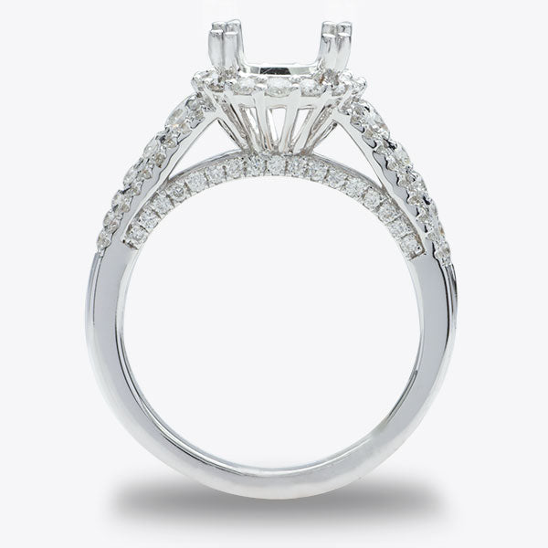 Annabelle Halo Diamond Engagement Ring; 0.90ctw