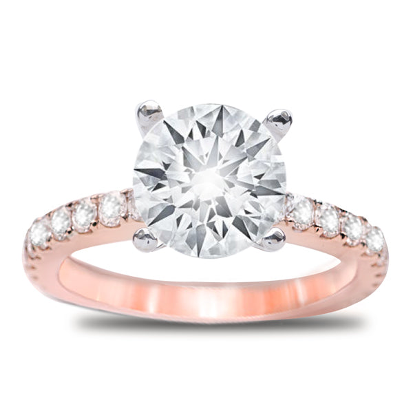 Mila Diamond Engagement Ring in 14K Rose Gold: 0.70 ctw