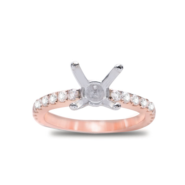 Mila Diamond Engagement Ring in 14K Rose Gold: 0.70 ctw