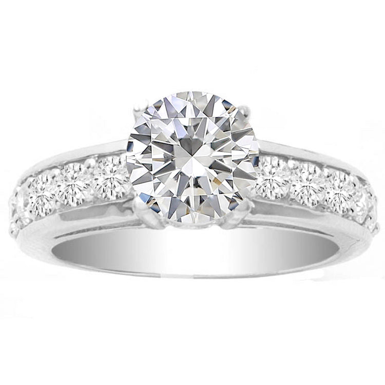 Susie 14K White Gold Engagement Ring; 0.72 ctw