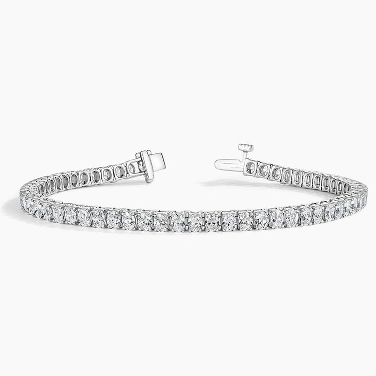 8.24ct Oval Diamond Bracelet in 14K White Gold