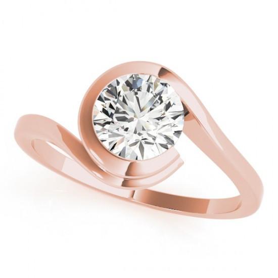 Emma Halo Diamond Engagement Ring 0.3 Carat Princess Diamond K Color SI2 Clarity
