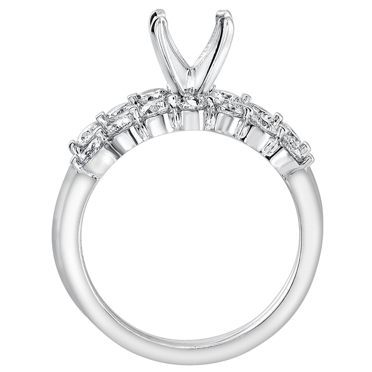 Grace 14K White Gold Diamond Engagement Ring; 0.35 ctw