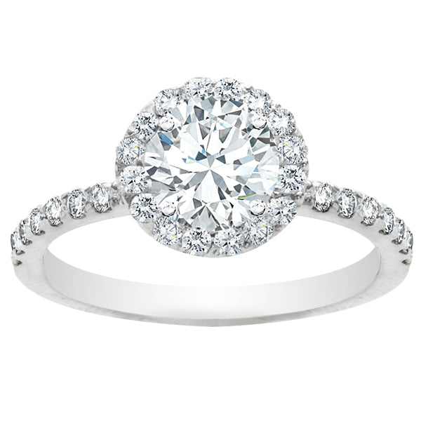 Halo Diamond Engagement Ring