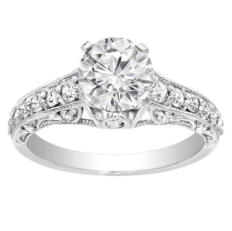 Anya Diamond Engagement Ring in 14K White Gold; 0.55 ctw