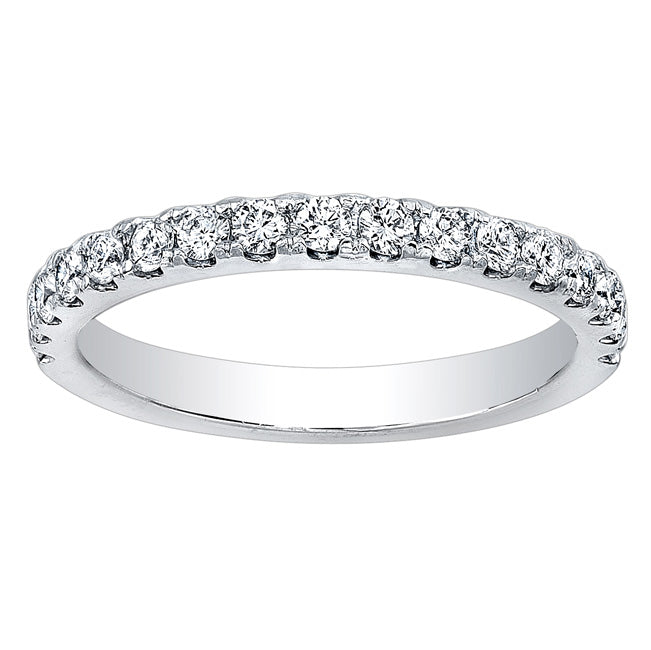 Diamond Wedding Band in 14K White Gold- Celeste; 0.50 ctw