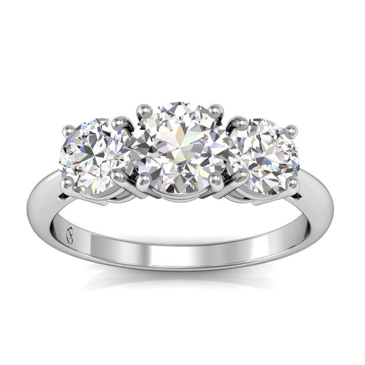 Classic Three Stone Engagement Ring