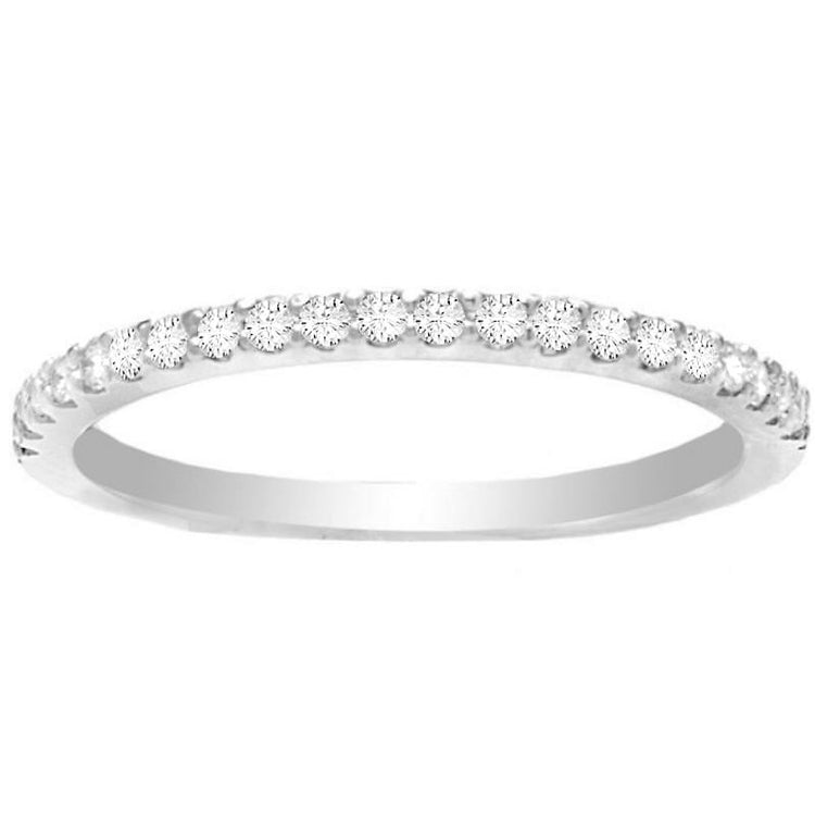 Tamsin 14K WG Wedding Bands; 0.17 CTW