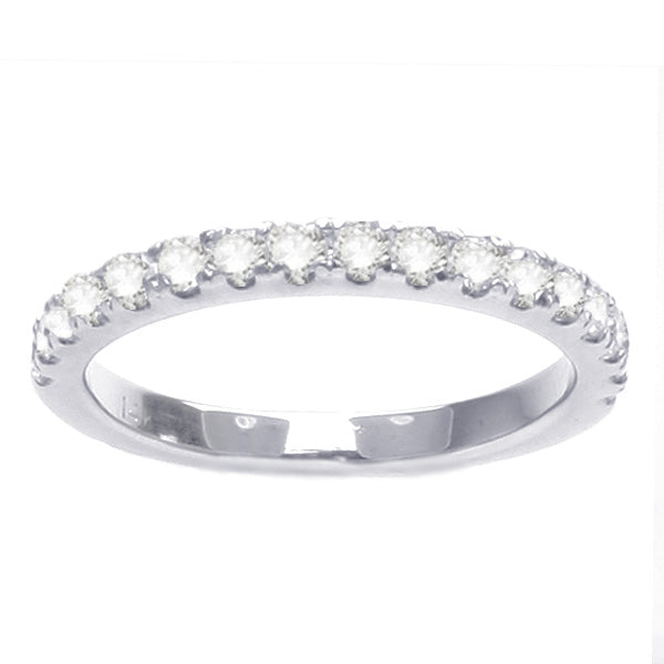 Diamond Wedding Band in 14K White Gold- Celeste; 0.50 ctw