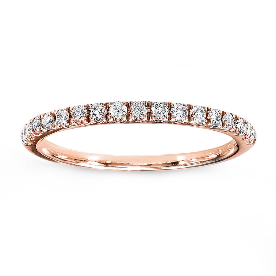 Gianna 14K Rose Gold Diamond Wedding Band