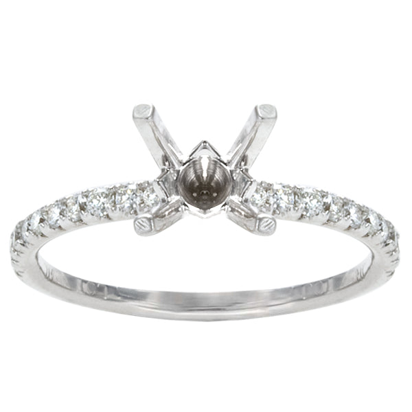 Keira 14K White Gold Diamond Engagement Ring