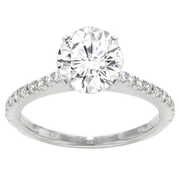 Luna Petite Engagement Ring in 14K White Gold; 0.37 ctw