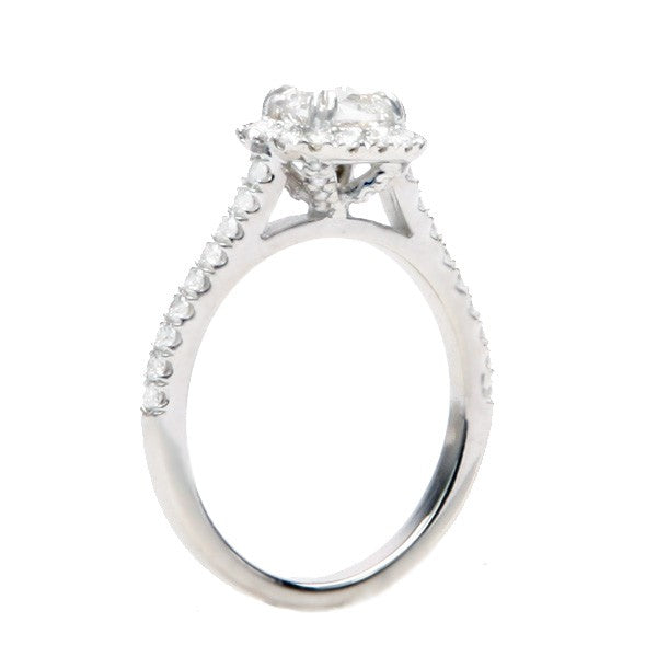 Larissa Cushion Halo Engagement Ring; 0.50 ctw