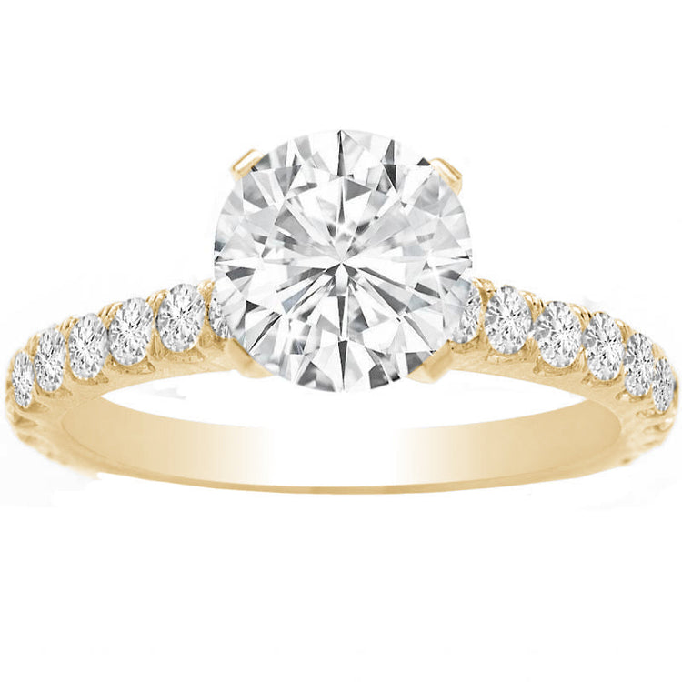 Kara Prong Set Engagement Ring in 14K Gold; 0.60 ctw