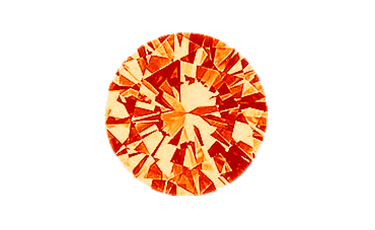 0.19 Carat Round Fancy Diamond Orange Color SI1 Clarity