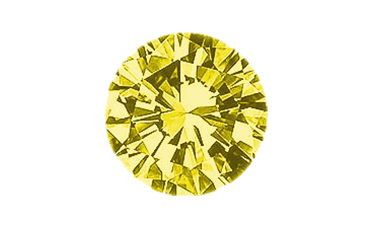 0.31 Carat Round Fancy Diamond Yellow Color SI3 Clarity
