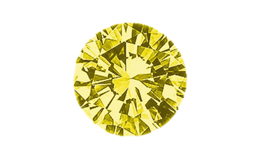 0.16 Carat Round Fancy Diamond Yellow Color SI1 Clarity
