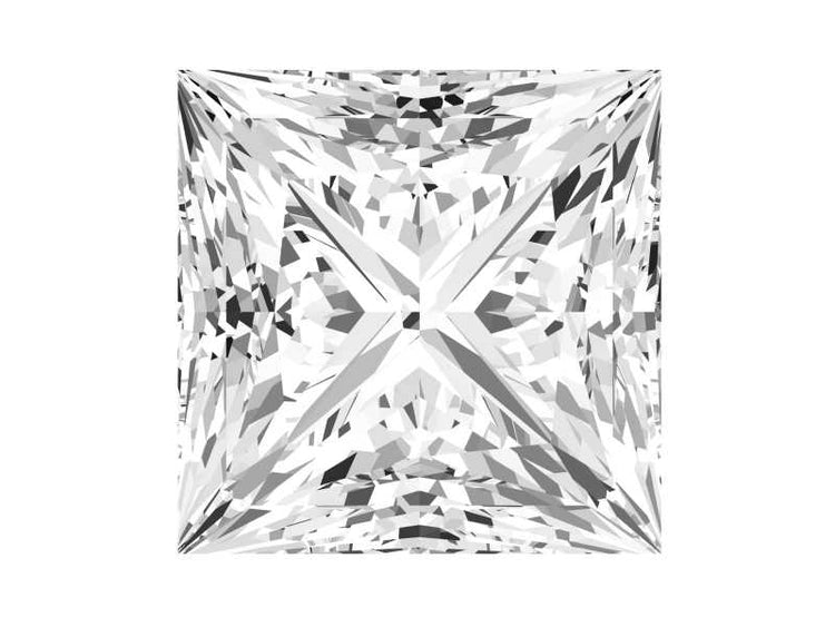 0.22 Carat Princess Diamond K Color VS2 Clarity