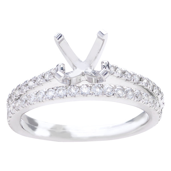 Luna Diamond Bridal Set in 14K White Gold; 0.75ctw